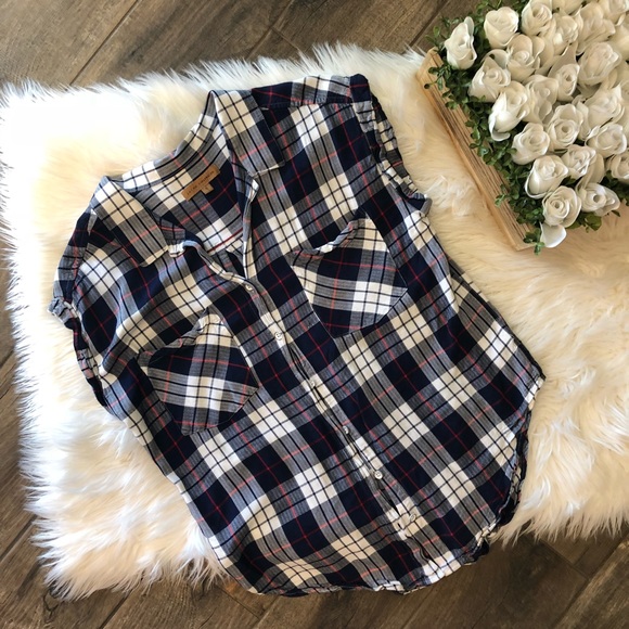 Jachs Tops - Jachs Girlfriend Blue & White Short Sleeve Top B4